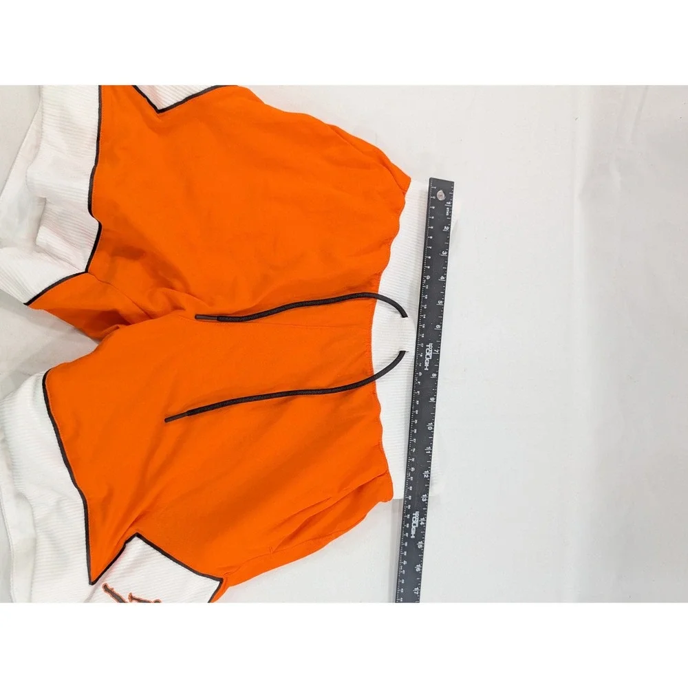 Jordan Jumpman Orange White Loose Fit Basketball Shorts‎ Dri-FIT Size Small